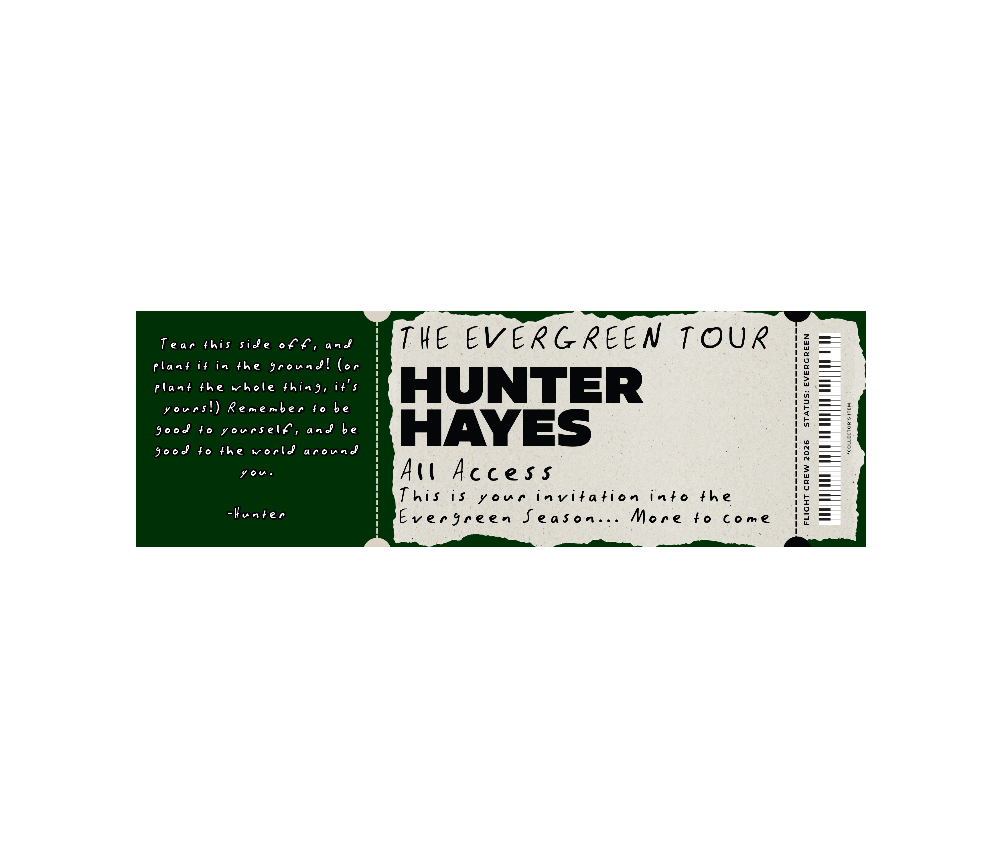 Seeded Paper Commemorative Ticket